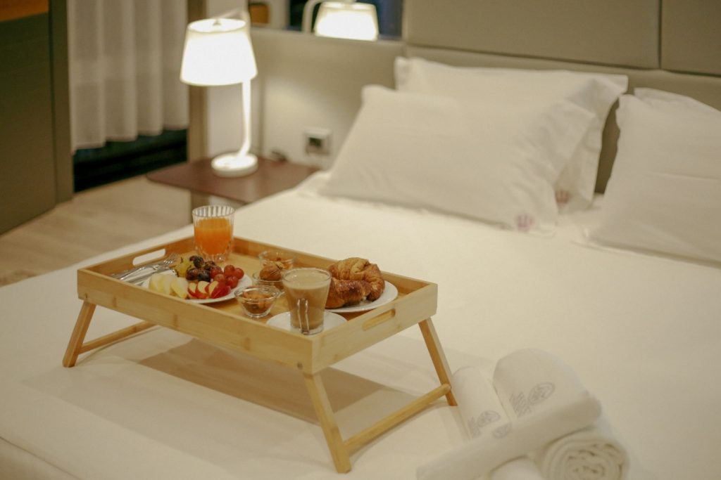 Breakfast at prefect Hotel in Vlora