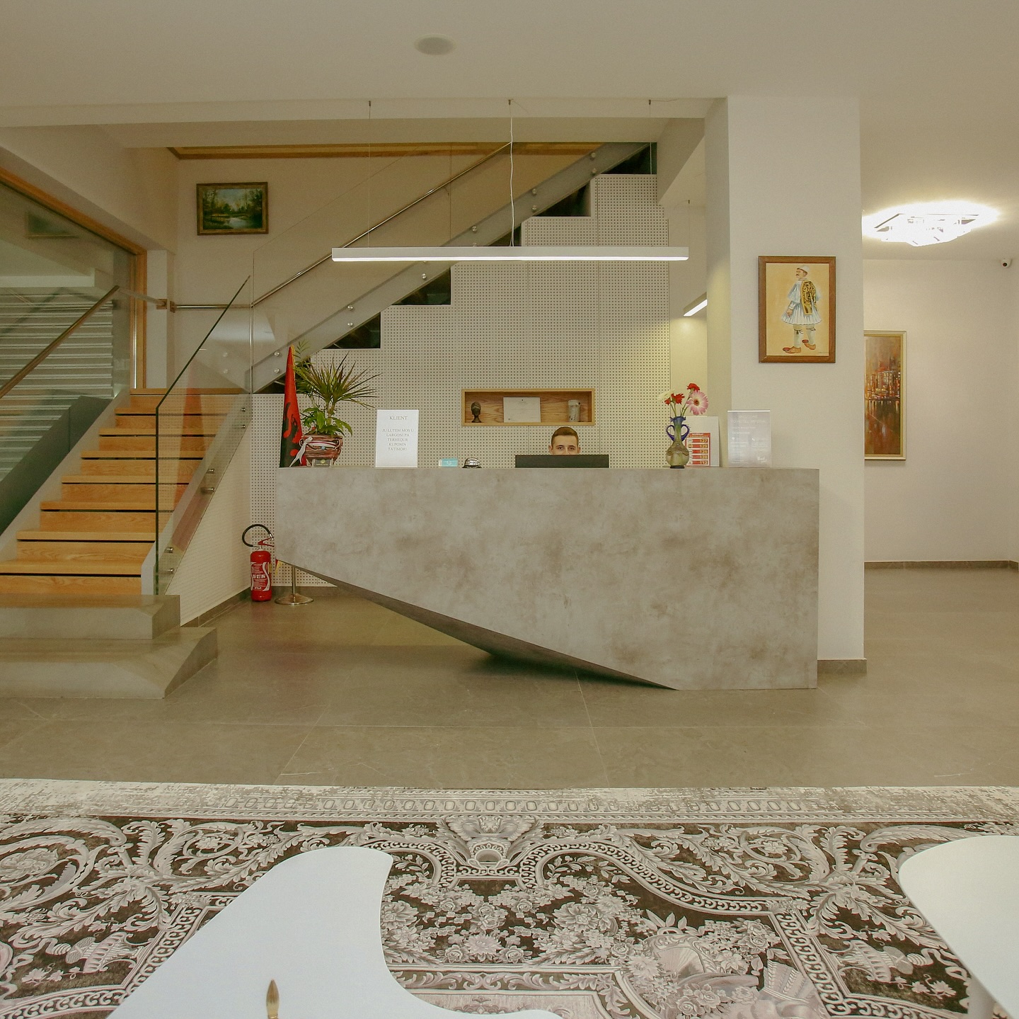 Reception at Perfect Hotel in Vlora