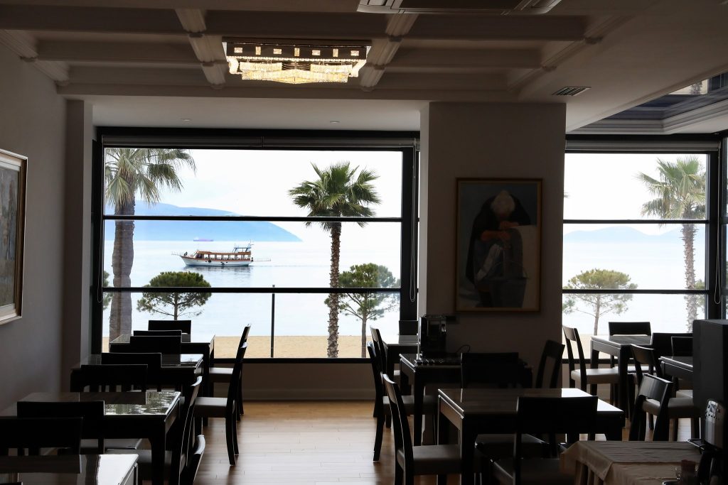 Restaurant at prefect Hotel in Vlora